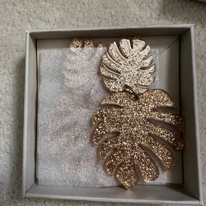 India Hicks Palm Leaf Earrings